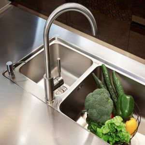 Mini 304 Stainless Steel Kitchen Cabinet 18mm Carcase Eco Friendly