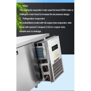 Industrial Ss304 Refrigeration Unit 150L Capacity 5℃ to -0℃ Temperature Range