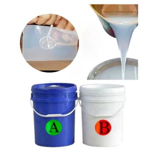 China Food Grade Silicone AB Component  Platinum Cured Silicone Transparent Liquid Silicone Rubber For Chocolate Mold, Candy Mold, Cake Mold on sale