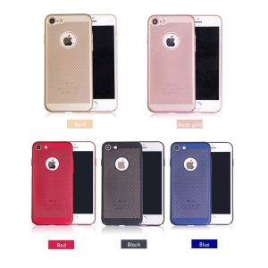 Summer mesh pc heat dissipation mobile phone case cover for iphone 8 /7