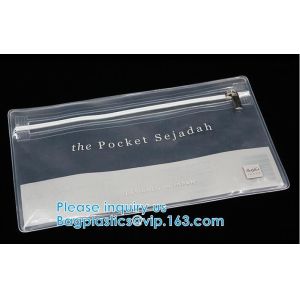 Biodegradable Transparent PVC/EVA/TPU Zipper Slider bag,Selected By Girls