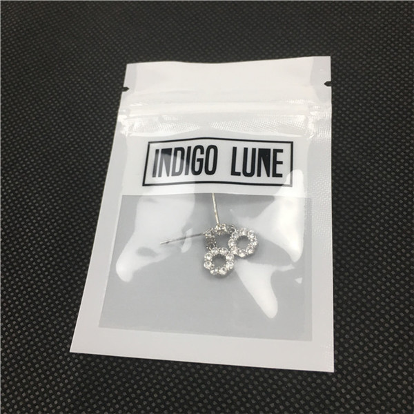 Customized Plastic Pouch Jewelry Packaging Bags With Clear Window