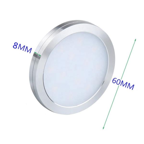 Buy LED Puck Under Kitchen Cabinet LED Lights Cabinet Interiors Wall Light DC12V 2.5W at wholesale prices