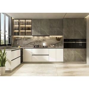 18mm Kitchen Cabinets white Modern Farmhouse Island With Cupboards