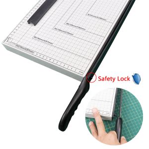 Lightweight 1.55KG A4 Guillotine Paper Cutter 12 Inch Manual Trimmer In White