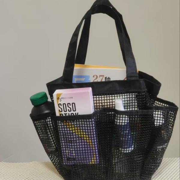 Family Essential Multifunctional PVC Coated Mesh Storage Bag Shopping Bag Mesh Tote Bag