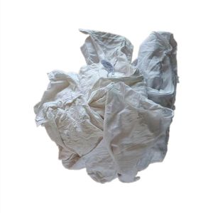 secondary shirt White Knitting Cotton wiping Cleaning Rags