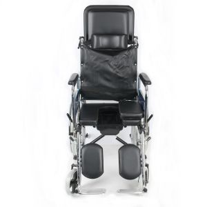 Exquisite Aluminum Manual Wheelchair With U Shape Commode Seat