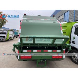 LHD Dongfeng 6cbm Compressed Garbage Truck With Double Operation System