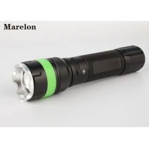 Quality Police Security LED Rechargeable Flashlight Added Fluorescent Silicone Ring for sale