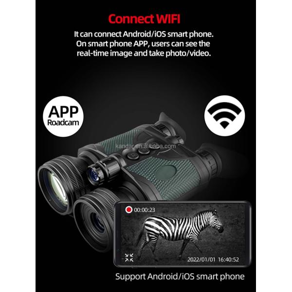 50mm/F1.0 Objective Diameter 39X High Resolution WIFI Digital Night Vision Binoculars