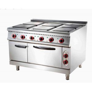 Floor Standing Gas Cooker with 4 Burners 220V Commercial Cooking Equipment Food