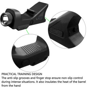 IPX4 LED Tactical Flashlights For Shotguns Waterproof 800 Lumens