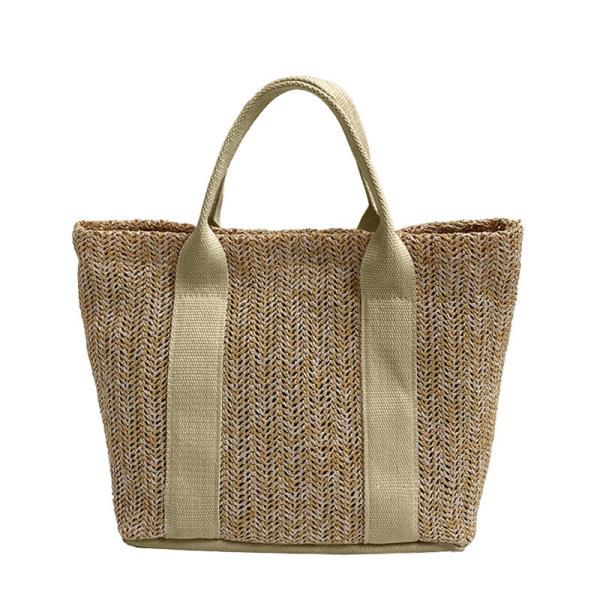 Spring And Summer Straw Beach Bag Suitable For Travel Holiday