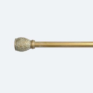 Gold Color 28MM Classical Curtain Rod Finials Curtain Rod Set