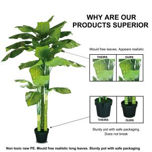 Anti UV Potted Evergreen Plants Artificial Landscaping Faux Trees