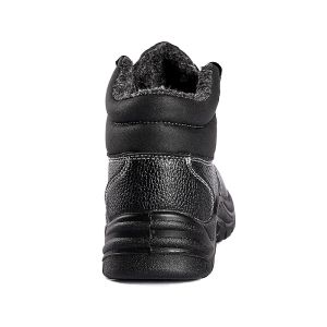 Industrial Anti Puncture Steel Toe Safety Boots Embossed Leather Safety Shoes