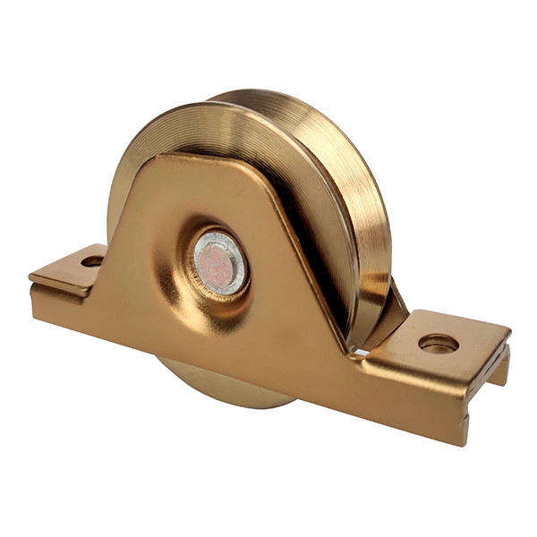 Various sizes Y groove double bearings galvanized steel sliding gate support