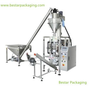 Certified full automatic flour packaging machinery with Auger filler,spiral