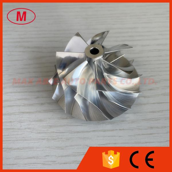 RHF5 forward 46.50/60.00mm 7+7blades high performance turbocharger milling/aluminum 2618/billet compressor wheel tip height:4.5