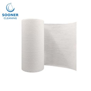210cm Wood Pulp Polypropylene Spunlace Embossed Nonwoven Fabric Roll