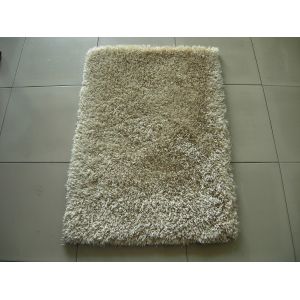 Plain Polyester Silk Mixed With Microfiber 1800G/SQM Shaggy Carpet
