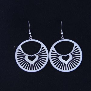 Fashion High Quality Ladies Women Girls Stainless Steel Earrings LEF119
