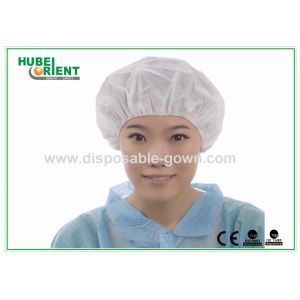 Hand / Machine Made Single Elastic Non Woven Bouffant Cap Disposable