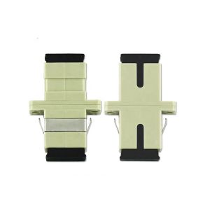 China SC Type LC / PC MM Duplex Beige Optical Fiber Adapter For Data Transmission on sale