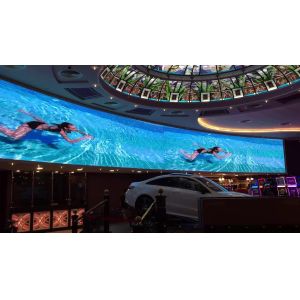 RGB Lightweight Flexible Video Wall , Multifunctional Curve LED Screen