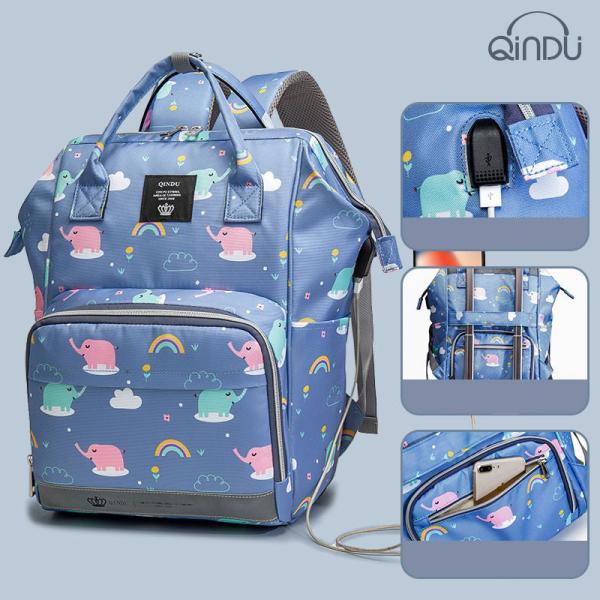Waterproof Large Capacity Maternity Diaper Bag Mommy Bag Multifunctional Nappy Backpack With Stroller Strap For Mom&Dad