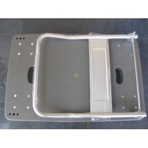 logistic centra foldable plastic trolley with blue / grey , capacity 150kg