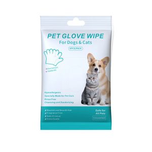 China Oversize Puppy Pet Bathing Gloves Lavender Scent Pet Bathing Gloves Customized on sale