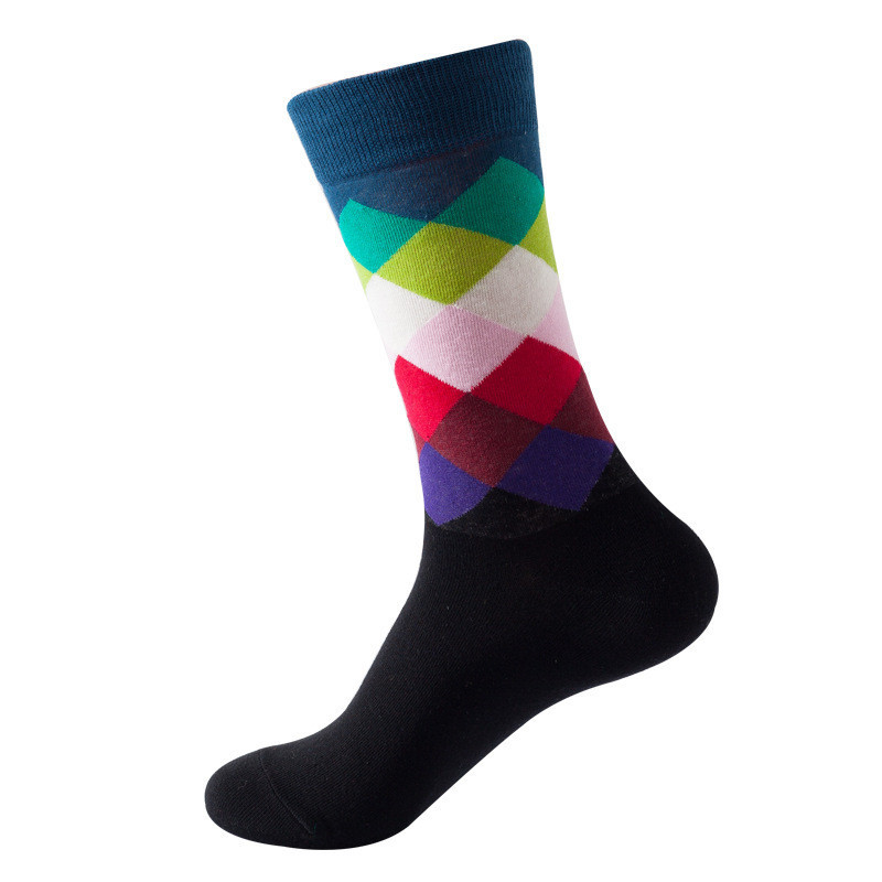 Quality Sustainable Colorful Crew Socks Winter Cotton Custom Logo for sale