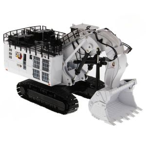 DM85653 Limited White Mining Excavator Diecast Engineering Vehicle CCM Model 1/87 Scale