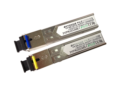 OPTFOCUS 1.25 G SFP Optical Transceiver OFSB-3512-20SD SFP Optical Transceiver BI-BD SM SC 20KM 1310-1550NM DDM
