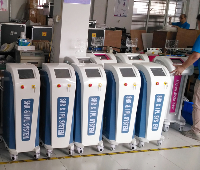 Wrinkle Remove E Light Laser Hair Removal Machine Fast Shots AFT SHR For Salon SPA