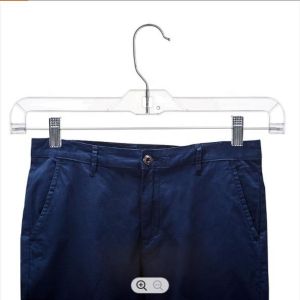 China Anti Slip Thick Plastic Hangers White Plastic Hangers With Clips on sale