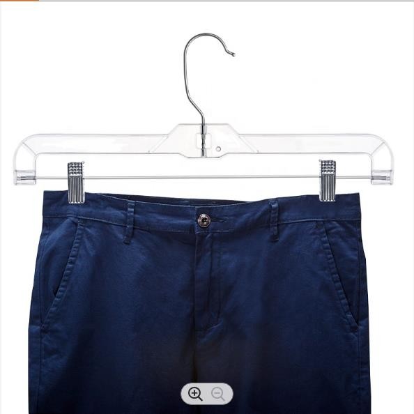 Buy Anti Slip Thick Plastic Hangers White Plastic Hangers With Clips at wholesale prices