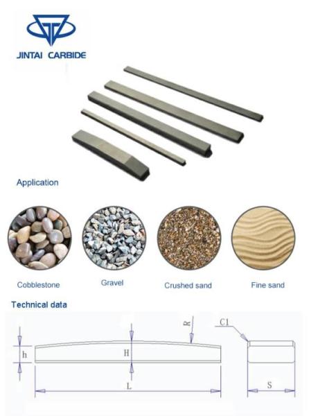 Stone Crusher Parts Tungsten Carbide Bar Rotor Tip For Impact Crusher