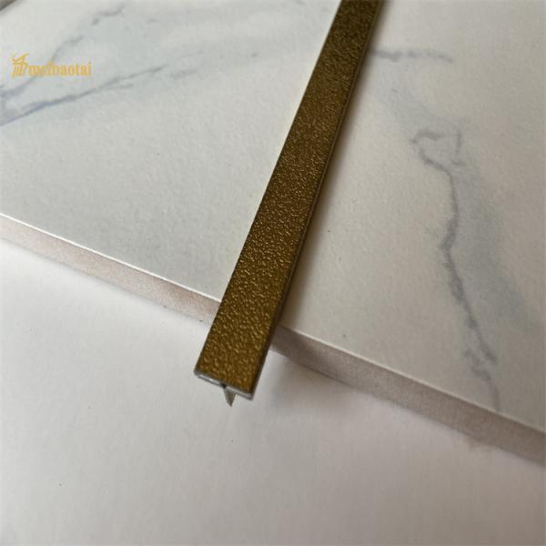 Buy SS201 Stainless Steel Wall Trim Embossed Antifinger Print T Shape at wholesale prices