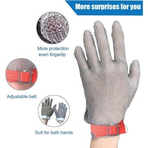 304L Butchers Wire Mesh Cutting Gloves For Knife Polishing