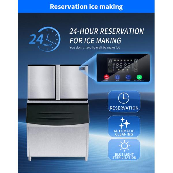 ETERNITY 750kg Commercial Ice Cube Machine Stainless Steel