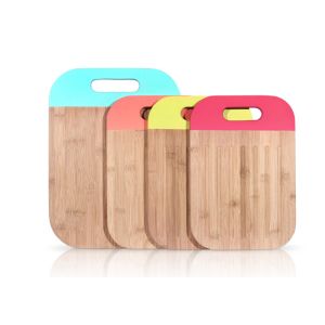 China Customized Indoor Bamboo Works Cutting Board , Natural Wood Chopping Board on sale