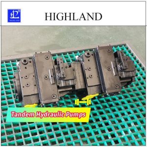 Industrial Tandem Hydraulic Pumps With Swash Plate Structure Design