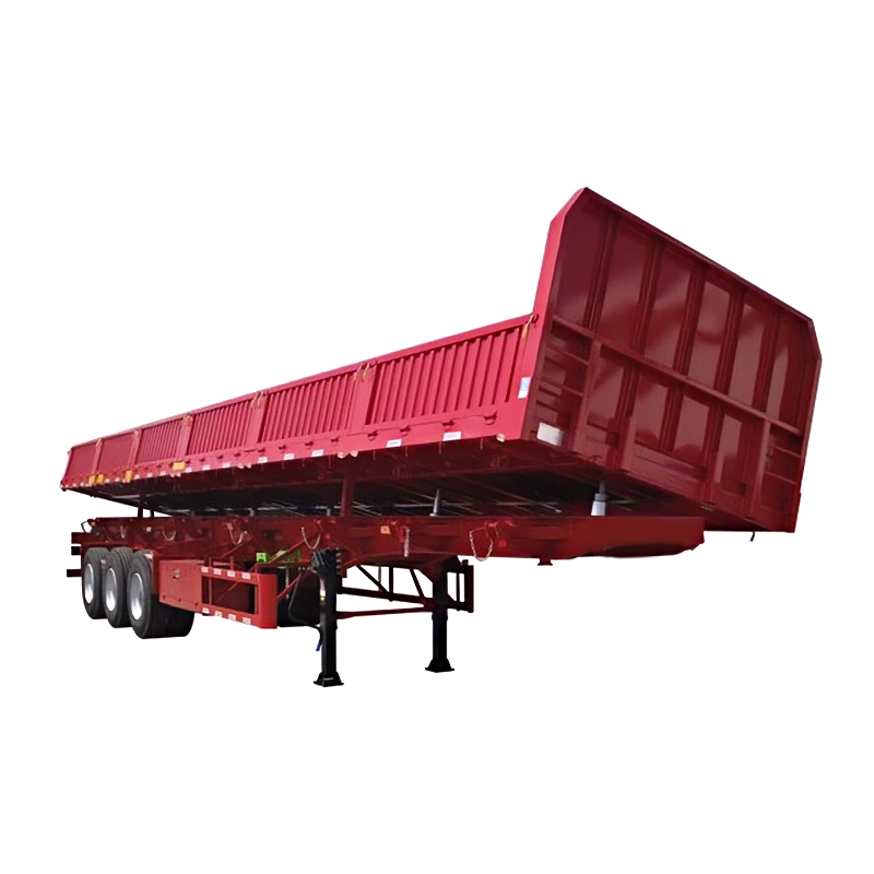 3-Axles Side Tipping Coal Mine Transportation Semi Trailer
