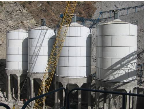 Buy Bulk Barrel 100 Ton OD 3160mm Batching Plant Cement Silo at wholesale prices