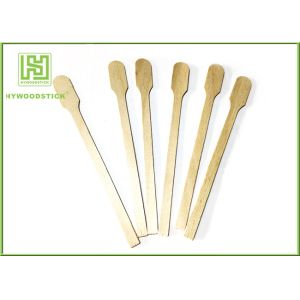Disposable Wooden Coffee Stirrer Sticks With Paper Full Wrapped / Printing