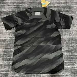 China 100% Polyester Fiber Long Lasting Black Fan Football Jersey on sale