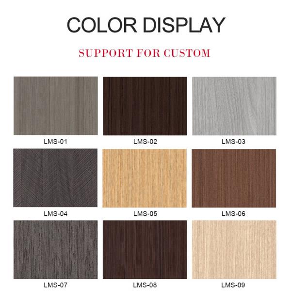 Grooved PVC Wood Plastic Composite Decking Boards 8mm